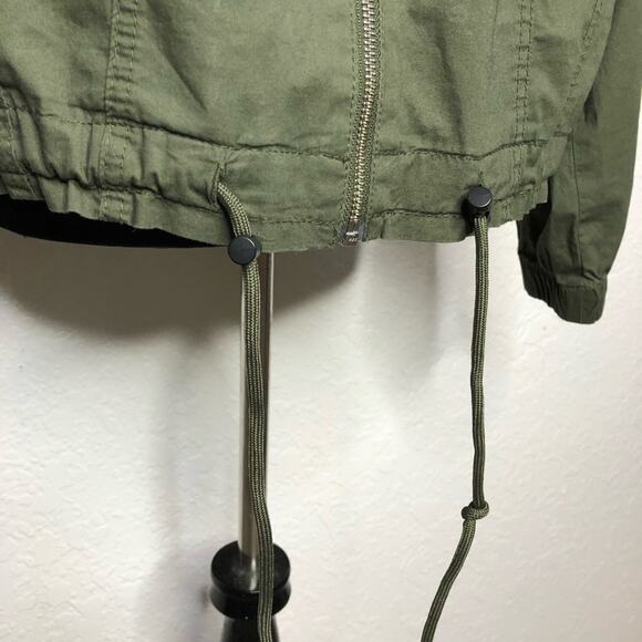 Torrid army green full zip hooded utility jacket size 00 or Medium / Large - Picture 5 of 16
